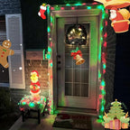 YEGUO 165ft 500 LED Christmas Lights Outdoor Waterproof, Red and Green String Lights Plug in, Green Wire Twinkle Tree Lights Indoor with Timer Memory 8 Modes