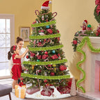 25 Feet Metallic Twist Tinsel Garland - Wall Hanging Backdrop for Parade Floats, Christmas Eve, New Year, Valentine's Day Parties (Light Green, 4in x 25ft)