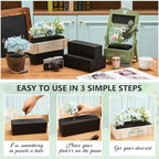 Lallisa 8 Pcs Reusable Floral Foam Blocks Water Weather Resistant Dry Floral Foam for Artificial Flower Arrangements Outdoor Flower Boxes Outside Hanging Planters Wedding Home Decor (9 x 3 x 3")