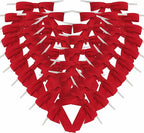 50pcs 2-1/2" Red Satin Ribbon Bows with Twist Ties for Gift Wrapping Packing Christmas Decoration (Red)