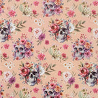 Aimyoo Gothic Wrapping Paper Roll, 17 Inch X 33 Fee Skull Floral Berry Design Gift Wrap Paper for Mother's Day, Birthday Bridal Shower