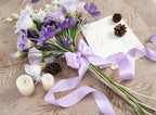 Lavender Satin Ribbon 1-1/2 Inch x 50 Yards Double-Faced Ribbons for Gift Wrapping Crafts Flower Bouquet Wedding Paper Bows Invitations