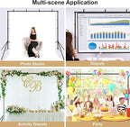 Photo Backdrop Stand for Photography 7ft x 10ft Background Stands for Photoshoot Support Kit with Carry Bag for Photo Studio Parties Events Decoration