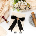 3 Rolls Black Handmade Chiffon Ribbon,1.5" x 21Yd Frayed Fringe Silk Ribbons (3 Rolls *7Yd) for Gifts Wrapping, Wedding Invitations, Bridal Bouquets, Decorations