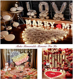 1000Pieces Rose Petals, Artificial Flower Petals Fake Rose Petals for Romantic Night,Wedding,Proposal Anniversary Flower Decorations (Deep Pink)