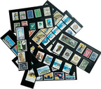 Philatelic Display Black Card Stamp Cover Stamp Collection Stamp Storage philatelic Album Stamps Collector Stamp Collecting Supplies Stamp Sleeves Stamp (1 Row Stamp Protective Cover 32 pcs)