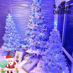 YEGUO 165ft 500 LED Blue Christmas Lights Outdoor Waterproof, Clear Wire String Lights Indoor Plug in, 8 Modes Twinkle Tree Light for Xmas Party Garden