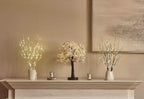 LITBLOOM Lighted Cherry Blossom Tree Pink 18IN 40 LED with Timer Artificial Tabletop Bonsai Tree Lights USB Plug or Battery Operated for Wedding Party Home Birthday Decoration
