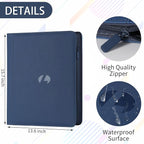Toploader Binder,Holds 288 Toploaders,9 Pocket Double-Sided Top Loader Binders with Sleeves for 3 x 4'' Toploaders, Card Holder for Trading Cards or Sports Cards (Dark Blue)