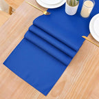 2 Pack Blue Table Runner 12 x 72 Inch Solid Color Farmhouse Runners Coffee Table Dresser for Daily Party Home Decoration