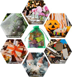 Wudygirl 100PCS 5X7 Inch Sheer Organza Bags with Drawstring - Favor Bags for Jewelry, Wedding, Party, Xmas Candy (Green 5X7)