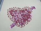 801 Pcs Rose Pink Glitter Cute Sprinkle Confetti Party Decoration for Valentine's Day, Celebration, Wedding, Engagement