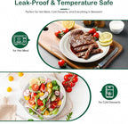 𝟏𝟎 𝐈𝐧𝐜𝐡, 𝟏𝟐𝟖-𝐏𝐚𝐜𝐤 Compostable Paper Plates, Heavy-Duty Biodegradable Disposable Dish Made from Bagasse, Perfeck for Snacks, Desserts, Party, Wedding and More (White)
