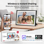 RCA 10.1" WiFi Digital Picture Frame, Electronic Photo Frames 32GB Storage, HD IPS Touch Screen WiFi Frame/Auto Rotate/Wall Mounted, Easy Setup in Uhale App to Share Photo/Video Anytime | (4Pack)