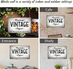 D-Story Personalized Metal Sign, 12.0 inches x 8.0 inches, Modern Decorative Signage, Custom Text, Rust and Fade Resistant, Office, Home, Delivery Signs