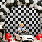 Crosize 2 Pack 3.3 x 9.9 ft Black & White Foil Fringe Curtains Party Decorations, Black & White Tinsel Curtain Backdrop for Parties, Door Streamers, Glitter Streamer Backdrop for Birthday Decoration