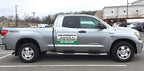 Car Magnet Signs Custom - 24"x12" (Set of 2), 30-mil Thickness with Rounded Corners (Green)