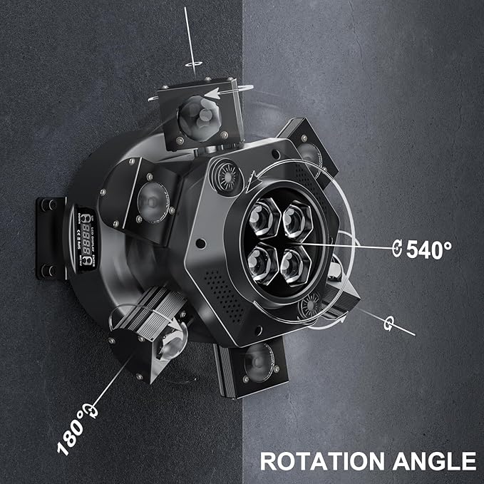 4-Pack Moving Head DJ Lights,150W Party Light with Mixed Lighting Effects, 6 Arms Stage Light Support DMX-512 & Sound Activated, Stage Lights for Party Disco KTV Wedding Club