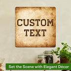 Custom Sign, Custom Street Sign, 11 Font Colors, 13 Font Styles, 4 Hole Options, 22 Sizes, 12x12 Inches, Rust Free DiBound, Fade Resistant, Made in USA by My Sign Center (Vintage)