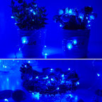 Twinkle Fairy Lights Battery Powered 3 Modes with Timer Firefly Lights 20 LED on 7.2feet Silvery Copper Wire for DIY Wedding Party Christmas Halloween Centerpiece Decorations 15 Pack (Blue)