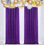 Purple Sequin Backdrop Curtains, 2 Panels Purple Sequin Backdrop, 2FTx8FT Sequin Curtains for Party Wedding Sequence Backdrop