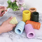 PATIKIL 164 Feet Floral Bind Wire Wrap Twine, 1mm Florist Wire Iron Wire Paper Covered Vine Wrapping Binding Wire for Flower Bouquets, Cream