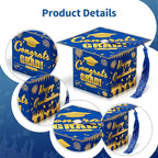 COTOPHER 36 Pack Mini Graduation Cap Gift Boxes, Class of 2025 Graduation Candy Boxes with Tassel, Small Treat Chocolate Box Centerpieces for Tables Party Decorations Graduate Favors Supplies