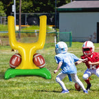 Football Party Supplies Kit - Touchdown Letter Balloon, Goal Post & Football Shaped Foil Balloons, Round 'Touchdown!' Foil Balloons, and Banner for Birthday, Game day, Tailgate Party Decorations