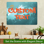 Custom Sign, Custom Street Sign, 11 Font Colors, 13 Font Styles, 4 Hole Options, 22 Sizes, 18x24 Inches, Rust Free DiBound, Fade Resistant, Made in USA by My Sign Center (Graffiti)