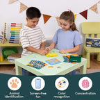 BONNYCO Tic Tac Toe Game Pack 16 Jungle Animals Kids Party Favors Safari Goodie Bags Stuffers for Kids 3-5 4-8, Goody Bag Stuffers Pinata | Return Gifts for Birthday Party, Mini Games Bulk Travel