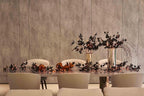 LITBLOOM Halloween Tree Branches with Lights 43IN 180 Orange and Warm White Fairy Lights, Lighted Black Weeping Willow Branches with Bats Dimmer and Timer for Home Fall Halloween Decoration