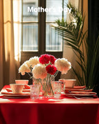 Pureegg Plastic Table Cloth Disposable 10 Pack, 54 x 108 Inch Table Cloths, Valentines Day, Thanksgiving, Christmas Decorations, Fall Tablecloths, Rectangle, Plastic Cover, Leakproof & Sturdy, Red