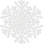 30Pcs Snowflake Paper Placemats Christmas Sliver Glitter Disposable Place Mats Winter Round Sparkle Decorative Table Chargers Xmas Snowflake Decoration for Holiday Festival Dining Tableware