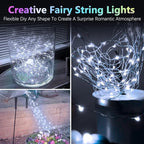 4 Pack Fairy Lights Battery Operated with Timer, Each 20FT 60LED Christmas String Lights Outdoor Indoor, Cuttable Battery Twinkle Lights for Bedroom Home Wedding DIY Christmas Decorations (Cool White)