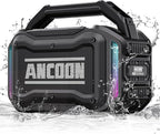 Speakers Bluetooth Wireless: 80W(Peak) Loud Speaker with Bass, 20H Playtime, IPX6 Waterproof, Large Jobsite Speakers for Work, Outdoor, Workshop, Garage, Portable Speaker with TWS (Black)