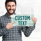 Custom Sign, Custom Street Sign, 11 Font Colors, 13 Font Styles, 4 Hole Options, 22 Sizes, 6x12 Inches, Rust Free DiBound, Fade Resistant, Made in USA by My Sign Center (Shabby Chic)
