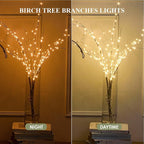 Lighted White Birch Branches With Timer 33IN 180 LED Twig for Vase Christmas Decor Artificial Tree Branch Holiday Parent