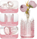 Pink Glass Bud Vase Set of 30, Small Flower Vases in Bulk, Mini Vintage Vases for Centerpieces, Home, Parties, Wedding Table Decoration (30 Pack)