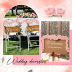 2 Pcs Pink Artificial Rose Vine Hanging Faux Flowers Garland for Wedding Anniversary Birthday Party Background Arch Garden Home Wall Room Decor