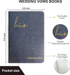 Wedding Vow Books His and Hers, Wedding Registry Gifts Ideas for Bride & Groom,Wedding Essentials