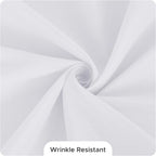 Fitable 8 Pack Round Tablecloths: Stain Resistant Wrinkle Free Circle Table Clothes, Washable Reusable Polyester Table Covers for Wedding Party Birthday Banquet Reception(White, 70 Inch)
