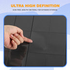 20-Pocket Card Binder, Trading Card Binder Holds 2000 Cards, Premium Zippered Trading Card Album Compatible with TCG, Game & Sports Cards (Sky Blue)