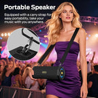 Monster Speaker S200 Wireless Portable Bluetooth Speaker, 24H Playtime, IPX6 Waterproof, 50W Stereo Sound, Bluetooth 5.4, Dual Bass Speakers, Perfect for Home, Parties, and Travel.