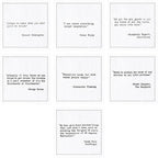 Five Star Napkins Literary Bar Quotes White Cotton Cocktail Napkins, Beverage Napkins, Bar Napkins, Cloth Napkins, Party Napkins, Holidays, Weddings, Birthdays, Disposable, 4.5" x 4.5"- (50x)