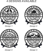 Personalized Christmas Gifts 2025 Best Housewarming Gifts Custom 50th or Any Year Wedding Anniversary Metal Sign Wedding Gifts Personalized Metal Name Signs Monogram Wall Decor