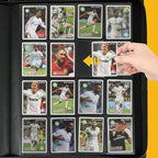 Premium Ringless Trading Card Binder - 1024 Capacity, 16 Side-Loading Pockets per Page, Archival Quality Protection & Anti-Slip Spine for TCG, MTG, Sports Cards (Gray)