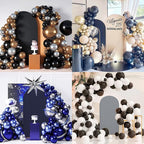 7.2FT Wedding Arch Covers Arch Backdrop Cover Arch Stand Covers Set Arch Cover Spandex Fabric Stretchy Backdrop for Wedding Birthday Party Decoration Baby Shower (Smoky Grey)