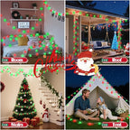 43FT 100LED Connectable Christmas String Lights Indoor Outdoor - Red and Green Fairy Lights Plug in with Remote & 8 Modes, Globe Twinkle Light for Christmas Decorations Bedroom Room Tree Party