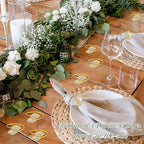 Hotop 48 Pcs Napkin Rings Gold Table Decorations, Elegant Bling Leaves Napkin Rings, Rhinestone Guest Towels Buckle for Wedding Gold Party, Thanksgiving Christmas Dinner Banquet Table Decoration