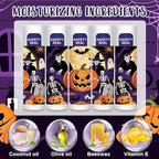 DMSKY 60 Pcs Halloween Lip Balm Bulk, Halloween Party Favors Bulk, Halloween Goodie Bags Fillers for Trick or Treat